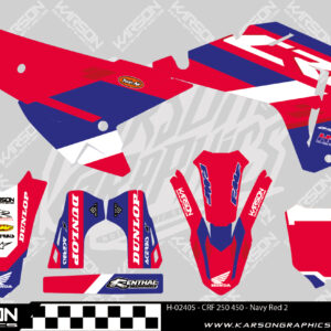 H-02405 - CRF 250 450 2012 -Navy Red 2