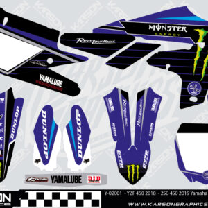 Y-02001  - YZF 450 2018  - 250 450 2019 Yamaha Monster Energy