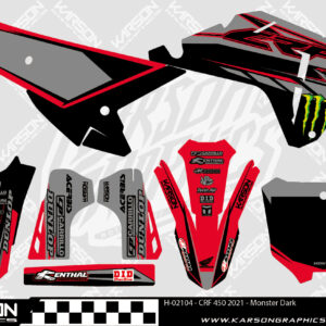 H-02104 - CRF 450 2021 - Monster Dark