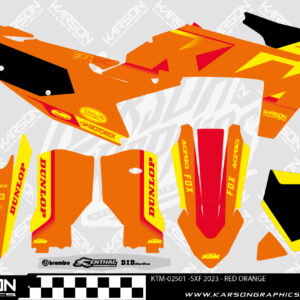 KTM-02501 -SXF 2023 - RED ORANGE
