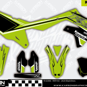 K-02006 - KXF450 - 2020 Black lines