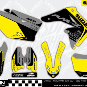 S-02103 - RMZ 250 450 2019-2021 - Grey Yellow