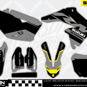 S-02104 - RMZ 250 450 2019-2021 - Black And Grey