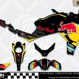 CF-2603 Offroad - CF Moto MT 800 Adv - Red Bull